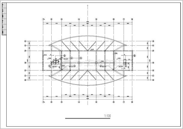 长41米 宽36米 地下1地上18层14511.2平米办公楼建筑方案设计图-图一