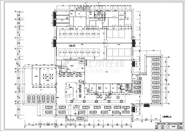 钢结构二层汽车4S店建筑施工图(含设计说明）-图二