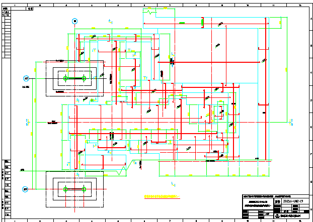 钢结构厂房设备基础结构施工设计图_图1