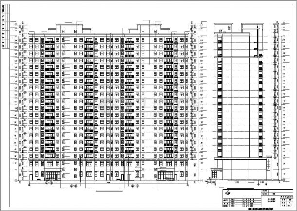河南省某城市楼盘1号楼CAD建筑施工图-图二