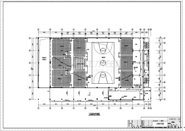 【湖南】多层大学操场全套电气施工图纸-图二