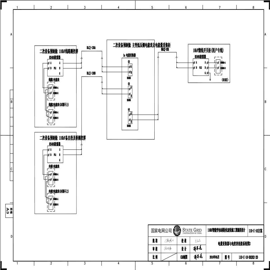110-C20 电量采集器与电度表连接系统图2.pdf-图一
