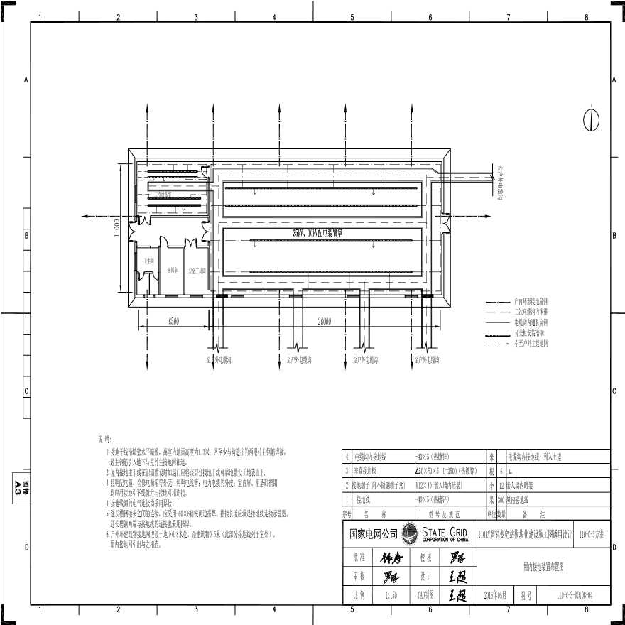 110-C-3-D0108-04 屋内接地装置布置图.pdf-图一