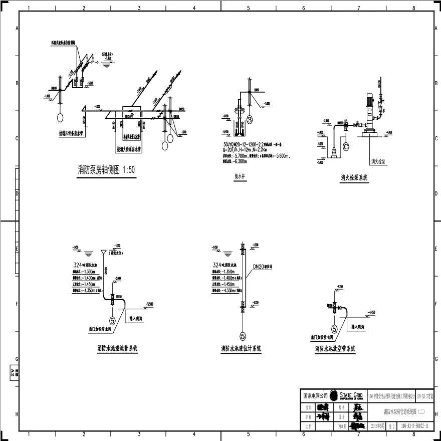110-A3-3-S0102-11 消防水泵房管道系统图（二）.pdf-图一