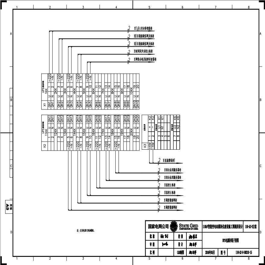 110-A2-8-D0210-15 UPS电源柜端子排图.pdf-图一