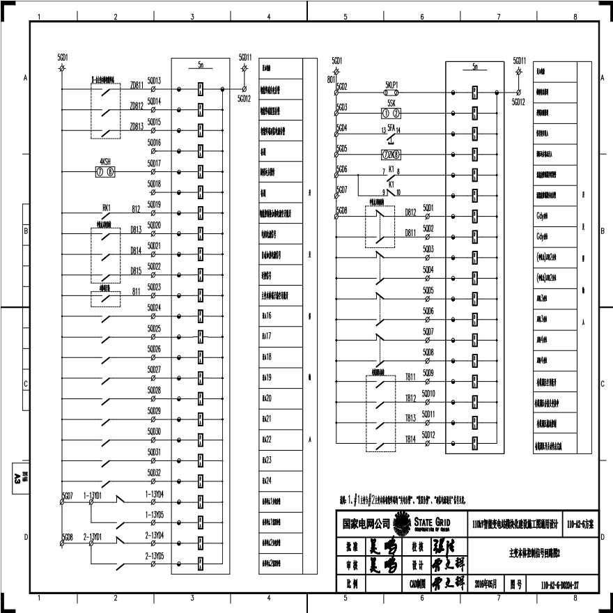 110-A2-6-D0204-27 主变压器本体控制信号回路图2.pdf-图一