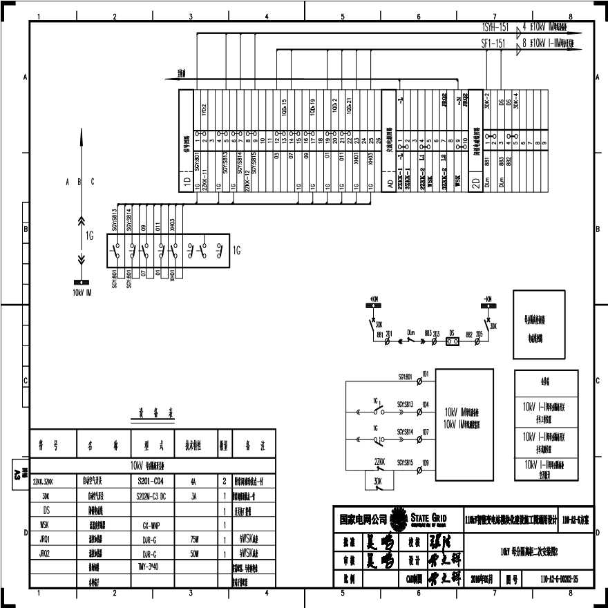 110-A2-6-D0202-25 10kV母分隔离柜二次安装图2.pdf-图一