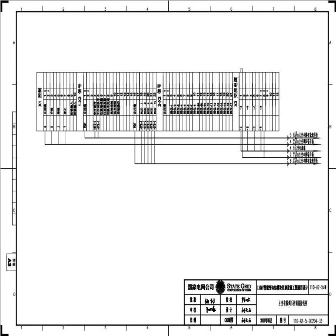 110-A2-5-D0204-33 主变压器有载调压控制箱接线图.pdf_图1