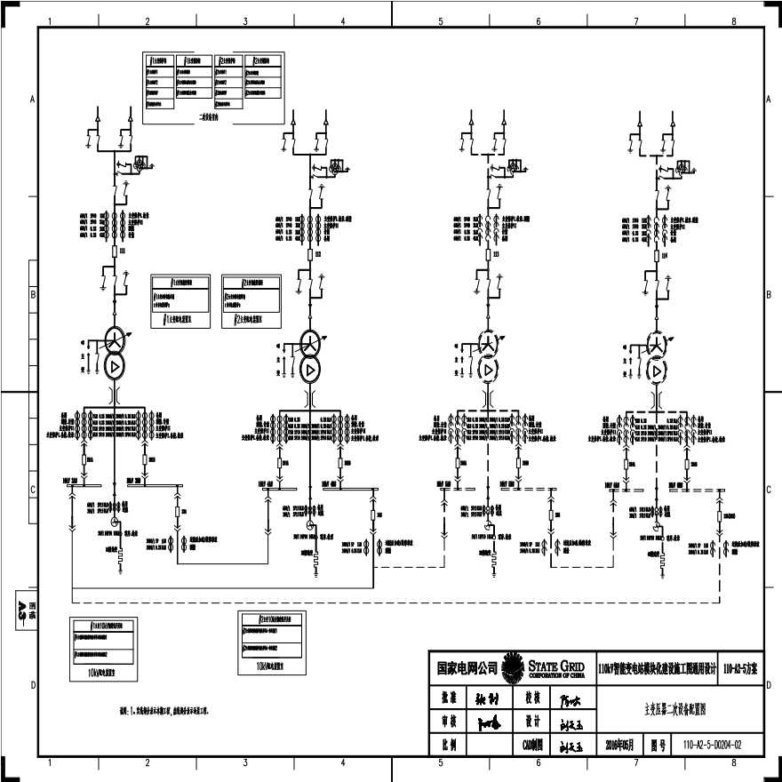 110-A2-5-D0204-02 主变压器二次设备配置图.pdf-图一