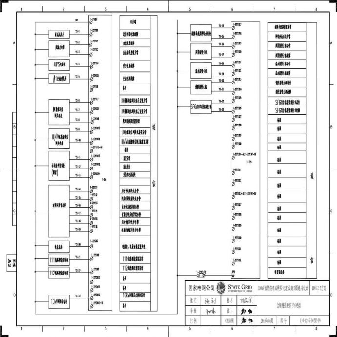 110-A2-5-D0202-19 公用测控柜信号回路图.pdf_图1