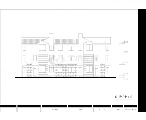 农村三层自建住宅设计图纸-图二