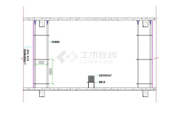 某地冬期施工方案24P暖棚CAD图纸-图二