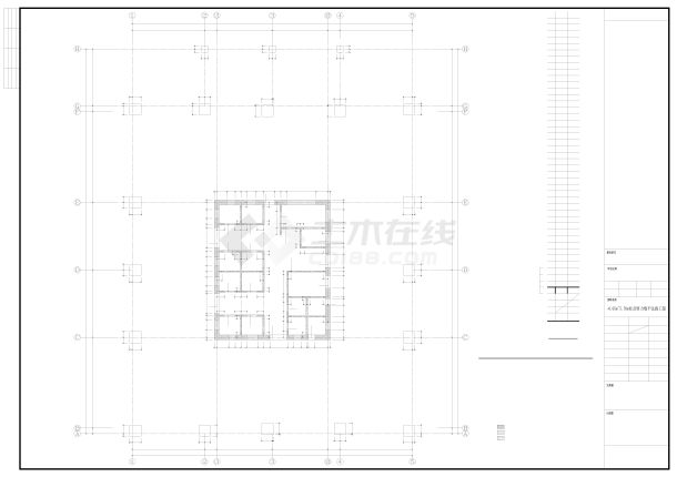 超高层框架-核心筒办公楼结构施工图-图一