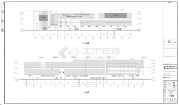 某住宅项目建筑立面图CAD-图二