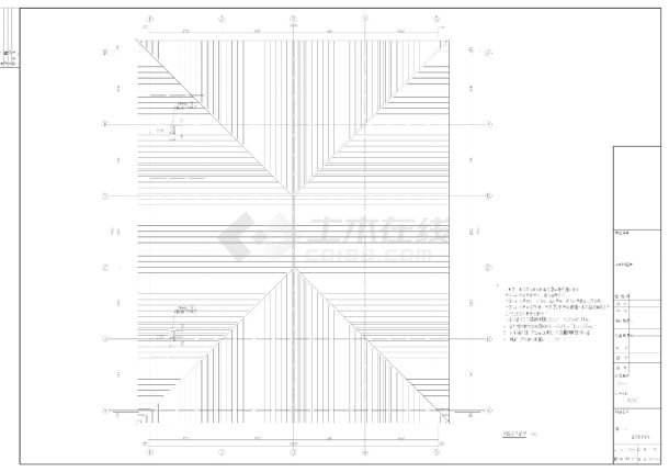 单层钢结构宴会厅建筑结构设计施工图-图二