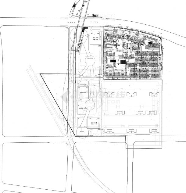 住宅办公酒店公寓强排总图测算4方案-图一