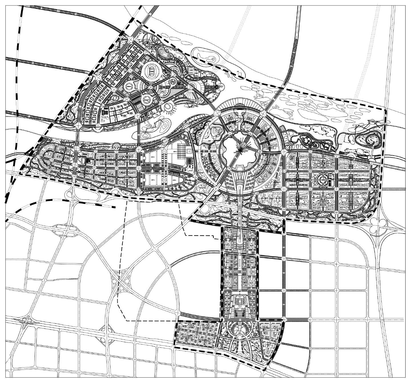 某地商业中心广场规划图