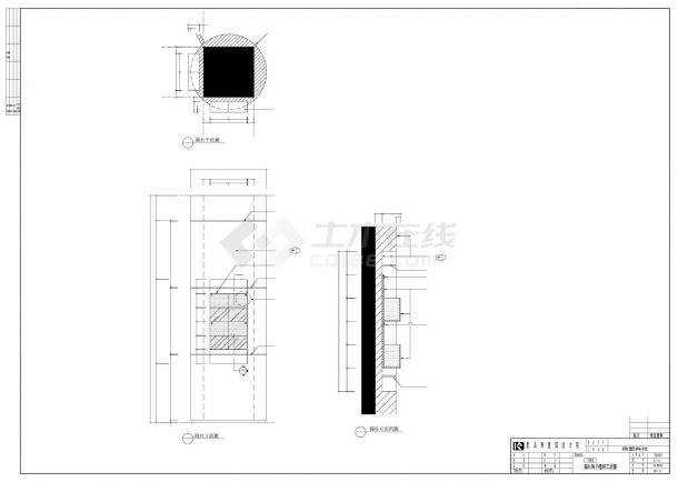 D-01.6.dwg圓柱展示櫃施工詳圖CAD图-图一