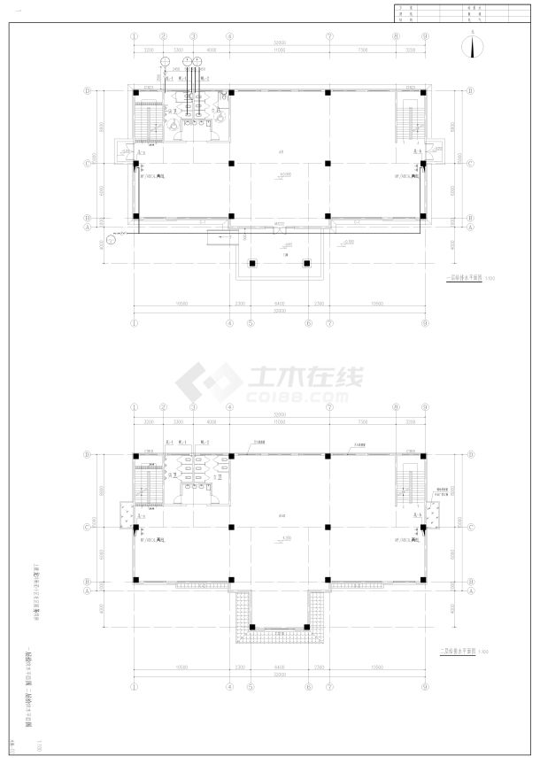 上塘龙井新苑社区服务用房给排水设计-图一