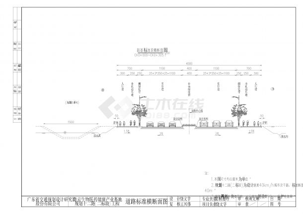 S-ZT-11 道路标准横断面图-图二