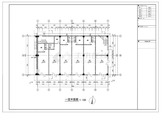 平罗县体育公园旧城改造项目施工图-图一