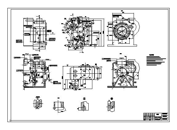 柴油机机体加工工艺设计图