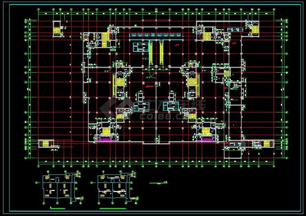 新中式风格2万平方米电影城完整建筑施工图-图二