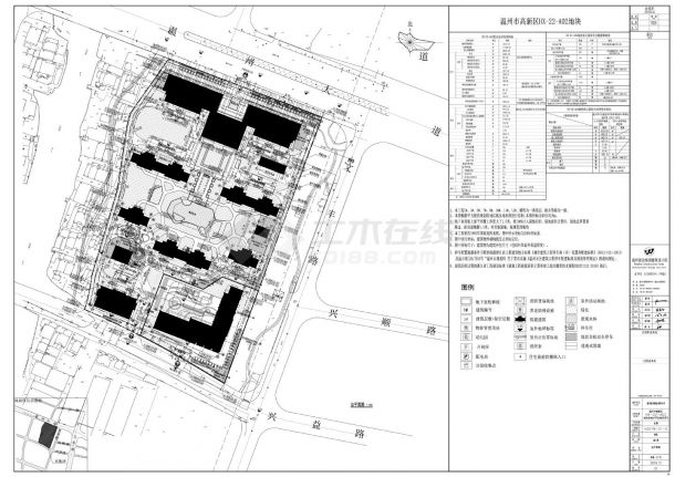 温州市高新区HX-22-A02地块总平面CAD图.dwg-图一