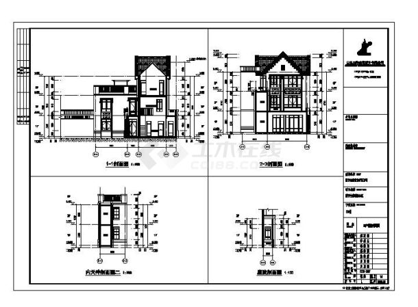 济南市某四合院建筑CAD设计图-图一