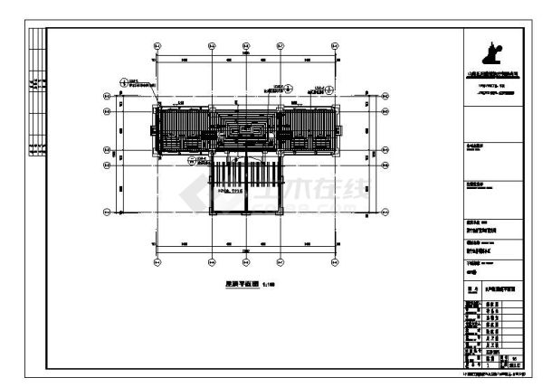 某四合院建筑CAD设计图-图一