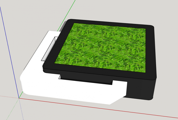商场景区绿化树池的SU模型_图1