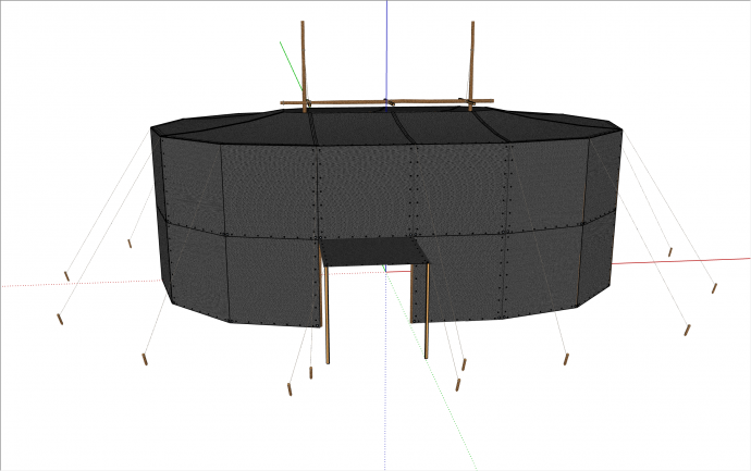 超大型椭圆SU帐篷模型_图1