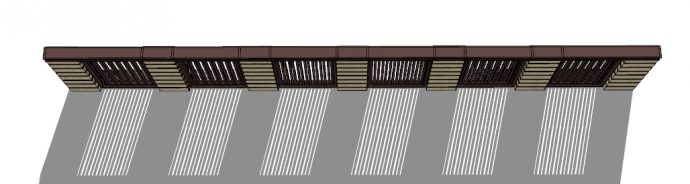 欧式古典栅栏式围墙su模型_图1