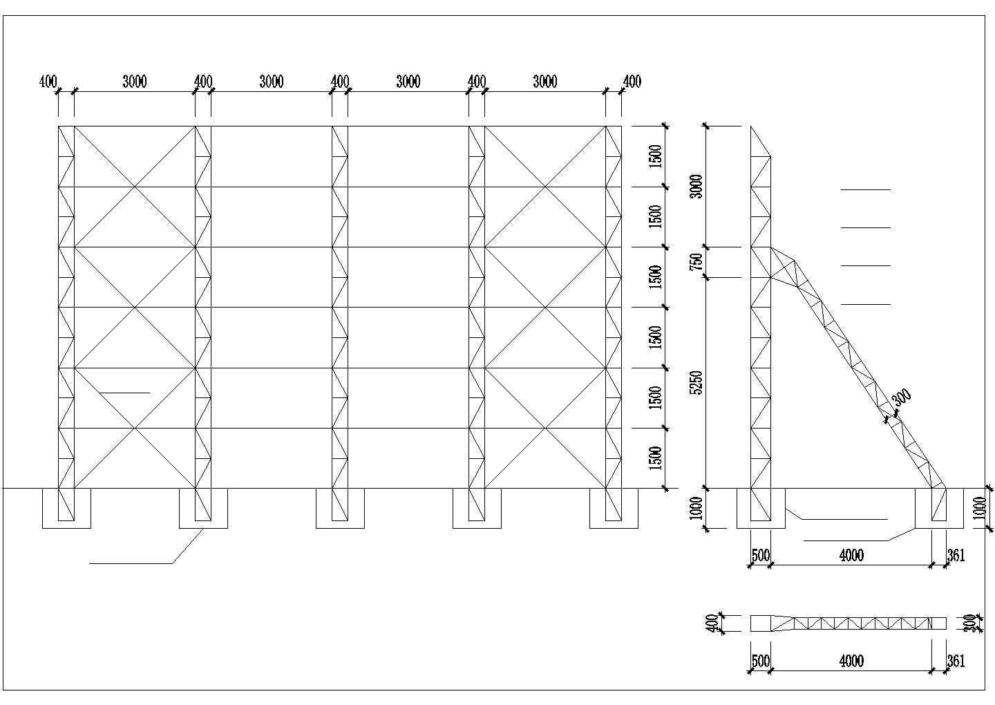 5广告牌结构参考图钢结构施工图