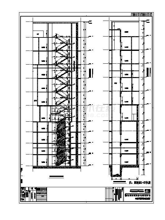 电梯建筑施工设计图-图一