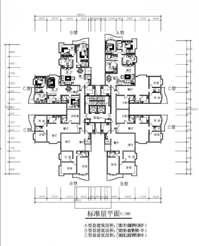 某高层住宅楼建筑规划图_图1