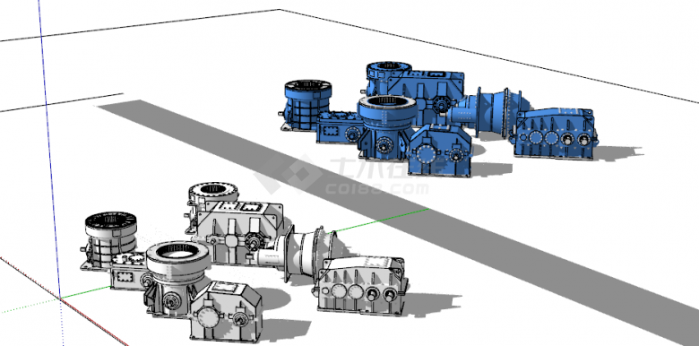 现代工业机械设备零件su模型-图二