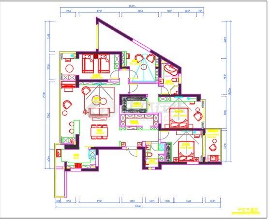 世贸之西湖设计住宅施工图-图一