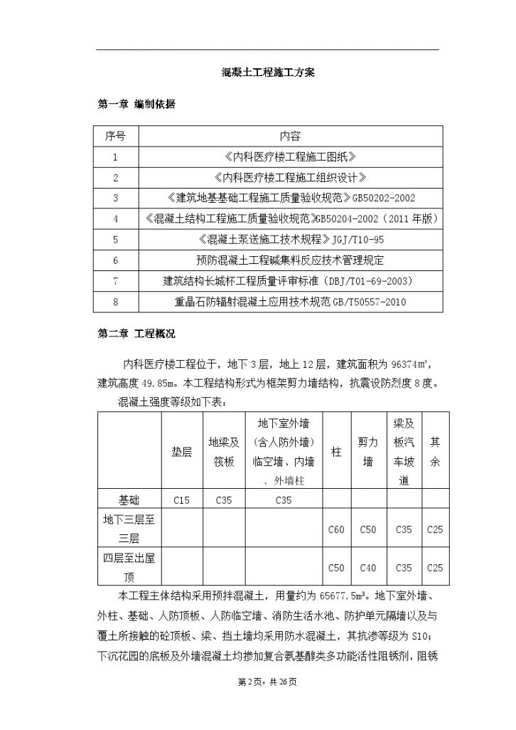 [北京]医疗楼混凝土工程施工方案30页-图二