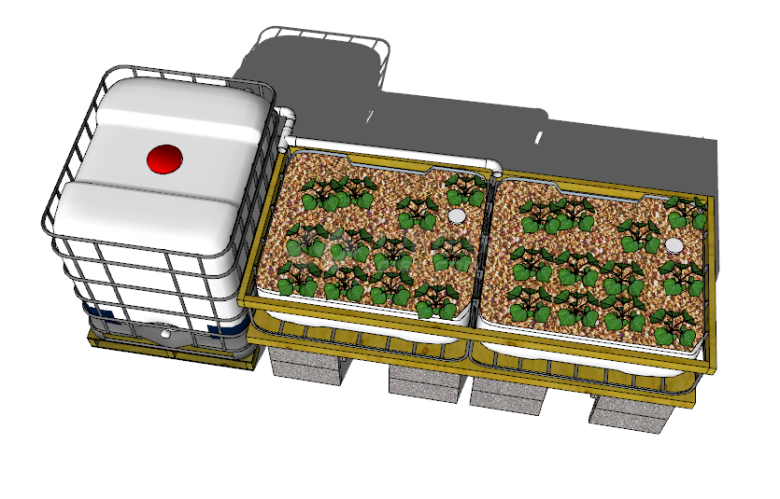 两方小型植物培养器皿外加大型储水桶su模型-图一