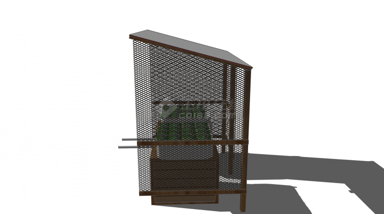 木制镂空蔬菜种植器皿su模型-图二