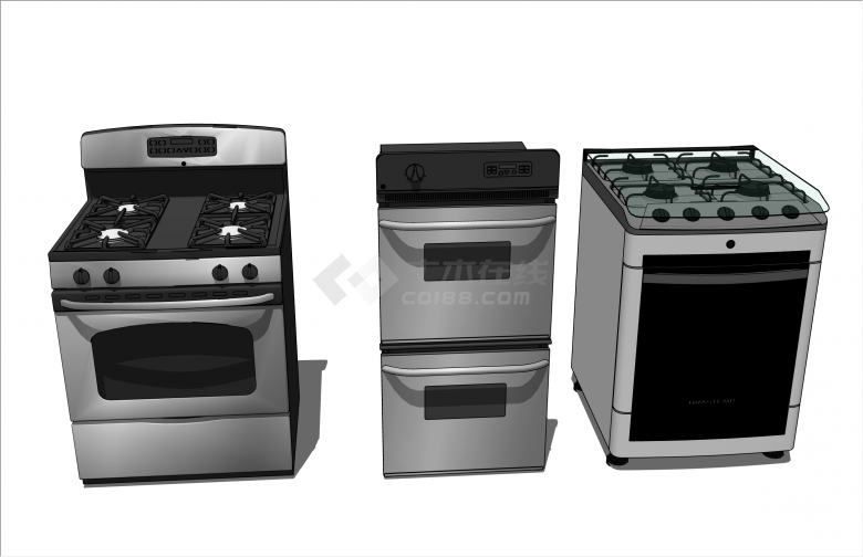 多种现代厨房电器集合su模型-图一