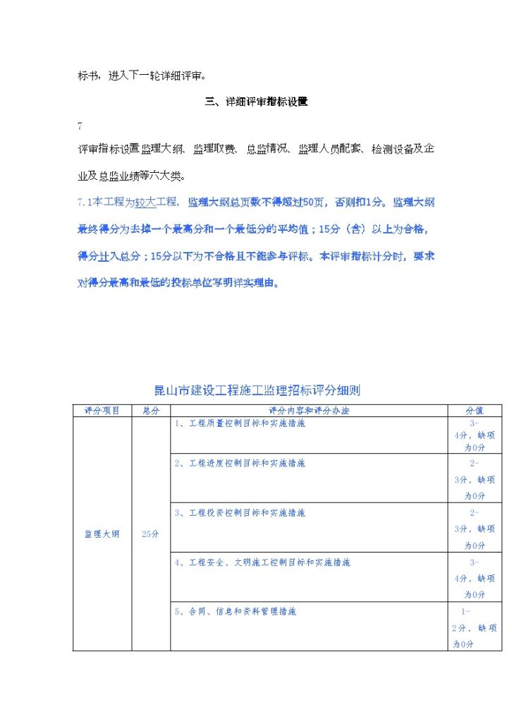 江苏某铁路站工程监理招标评标施工办法-图二