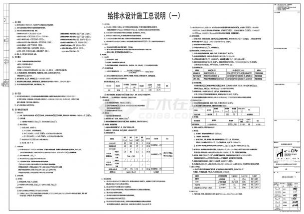 常州市新北区孟河镇金府路北侧.龙源路以东地块项目3号楼水施CAD图.dwg-图一