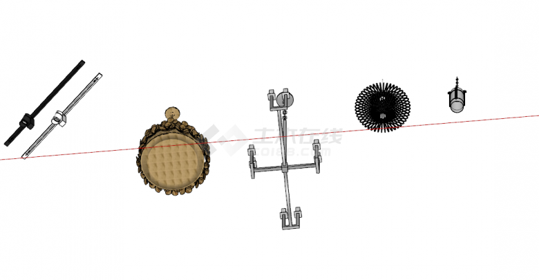 多样式风格组合吊灯 su模型-图二