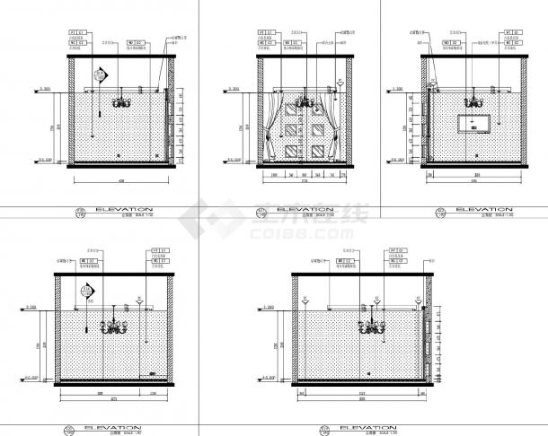 某某建筑餐厅结构平面图CAD图-图二