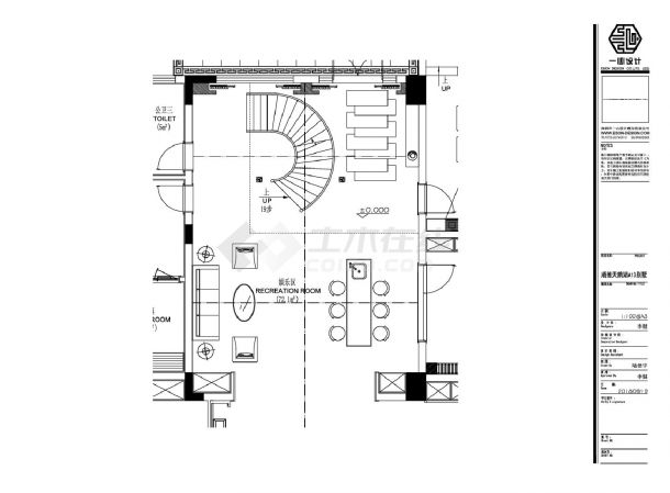 顺德天鹅湖A13别墅室内设计CAD图.dwg-图一