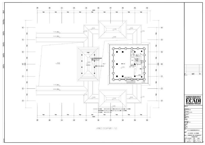 某某建筑六贤殿四层防火门监控-消防电源监控及电气火灾监控系统平面图平面图CAD图_图1