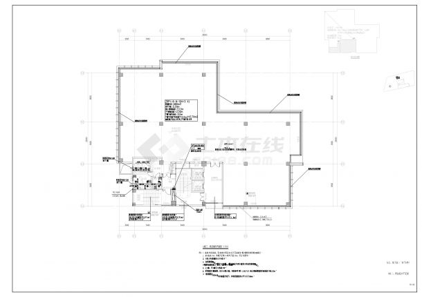 22年6月科技产业园8万平方办公厂房结构施工图包括说明、桩柱梁基础平面、大样节点图等图纸-图二