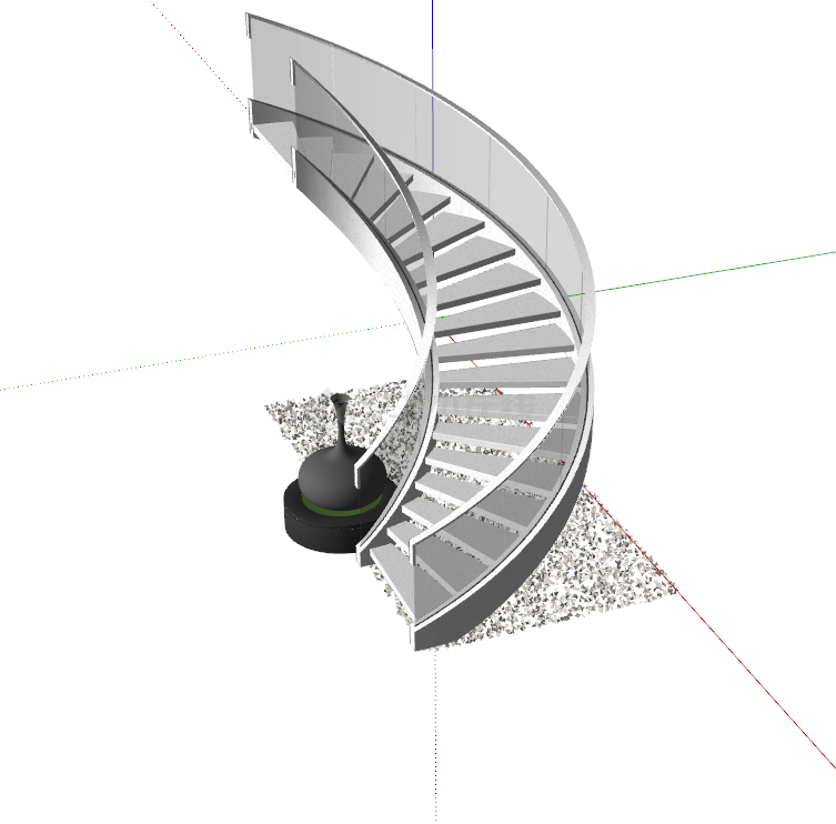 现代风格楼梯模式素材su模型-图二